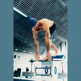 SPEEDO Plavecké okuliare na preteky Speedo Hyper Elite bielo-modré bez · záber 2