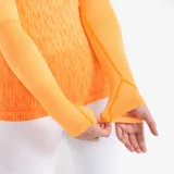 KIPSTA Futbalove spodné termotričko Keepdry dlhý rukáv oranžové XS · záber 2