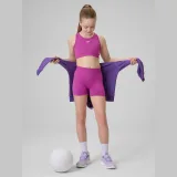 Dívčí krátké sportovní bezešvé legíny - růžové · záber 1