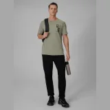 Pánské regular tričko s potiskem - khaki · záber 2