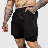 Funkčné šortky Iron Aesthetics SweatPro 2in1, čierne · záber 2