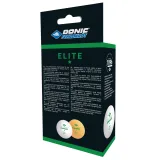 Loptičky na stolný tenis DONIC Elite TT-Ball * 6ks - biele a oranžové · záber 3